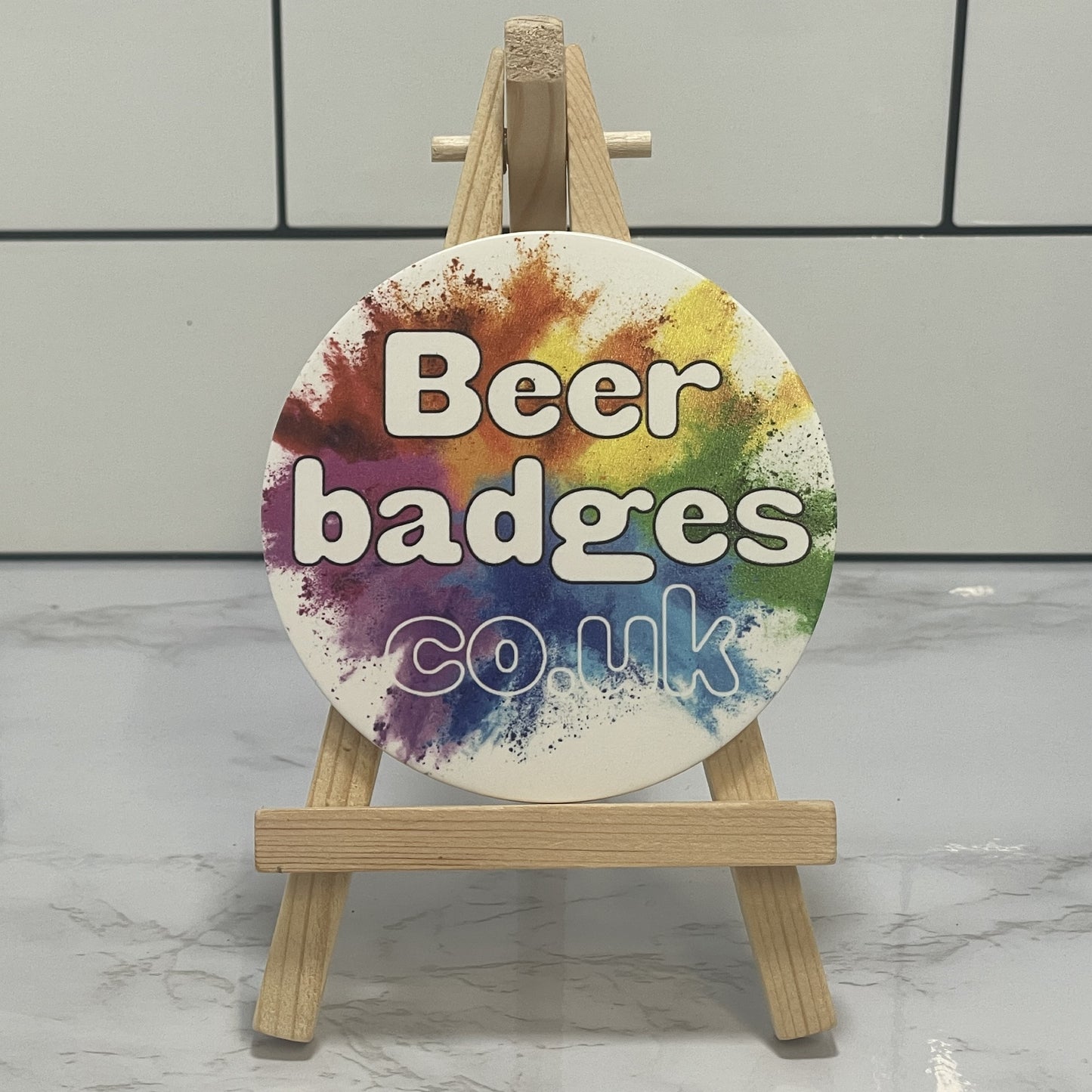 Individuell gestaltetes rundes Kunststoff-Fassabzeichen/Bierscheibe