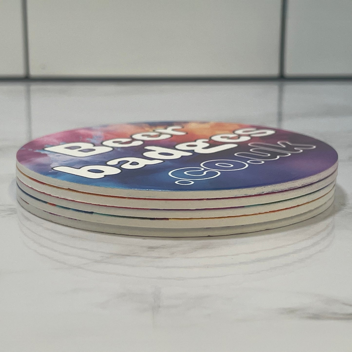 Customised Round Plastic Keg Badge/ Beer Disc