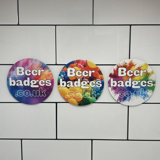 Customised Round Plastic Keg Badge/ Beer Disc