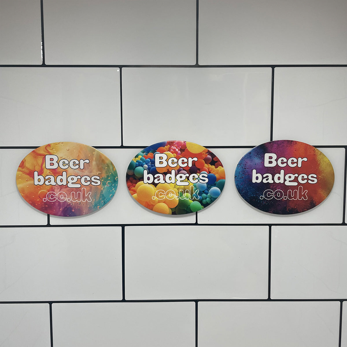 Eco Friendly Customised Oval Cardboard Keg Badge/ Beer Disc (Copy)
