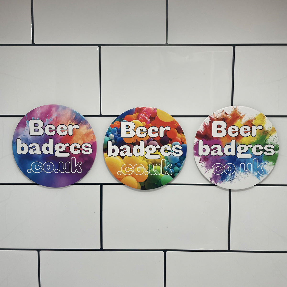 Individuell gestaltetes rundes Kunststoff-Fassabzeichen/Bierscheibe