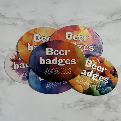 Eco Friendly Customised Oval Cardboard Keg Badge/ Beer Disc (Copy)
